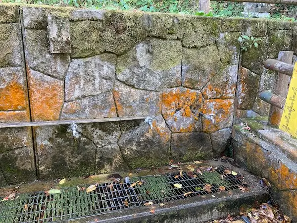水の口湧水の蛇口の写真