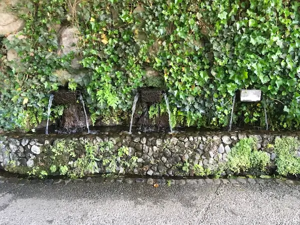 水の駅おづるの取水口の写真