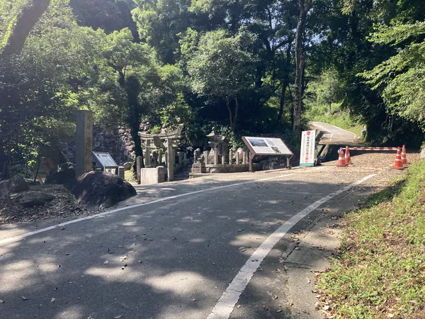 基肄城水門跡付近の写真