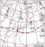 地上天気図