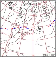 地上天気図