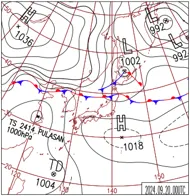 地上天気図
