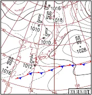 4月26日9時の地上天気図