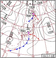 5月1日9時の地上天気図