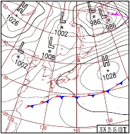 5月6日9時の地上天気図