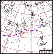 5月21日9時の地上天気図
