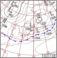 5月22日9時の地上天気図