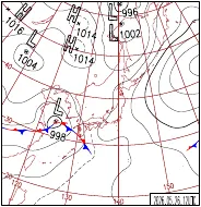5月26日21時の地上天気図