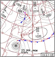 6月1日9時の地上天気図