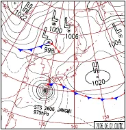 6月2日9時の地上天気図