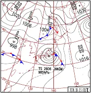 6月3日9時の地上天気図