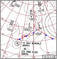 6月26日9時の地上天気図