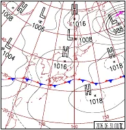 6月30日9時の地上天気図